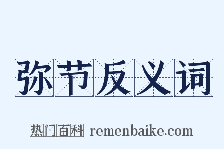 弥节反义词是什么意思的图片